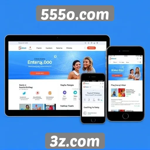 Desempenho do site 555o.com em dispositivos móveis
