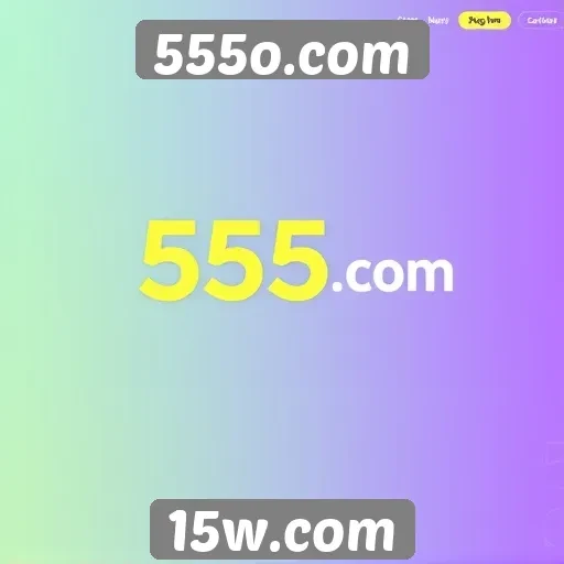 Análise da interface do usuário do site 555o.com